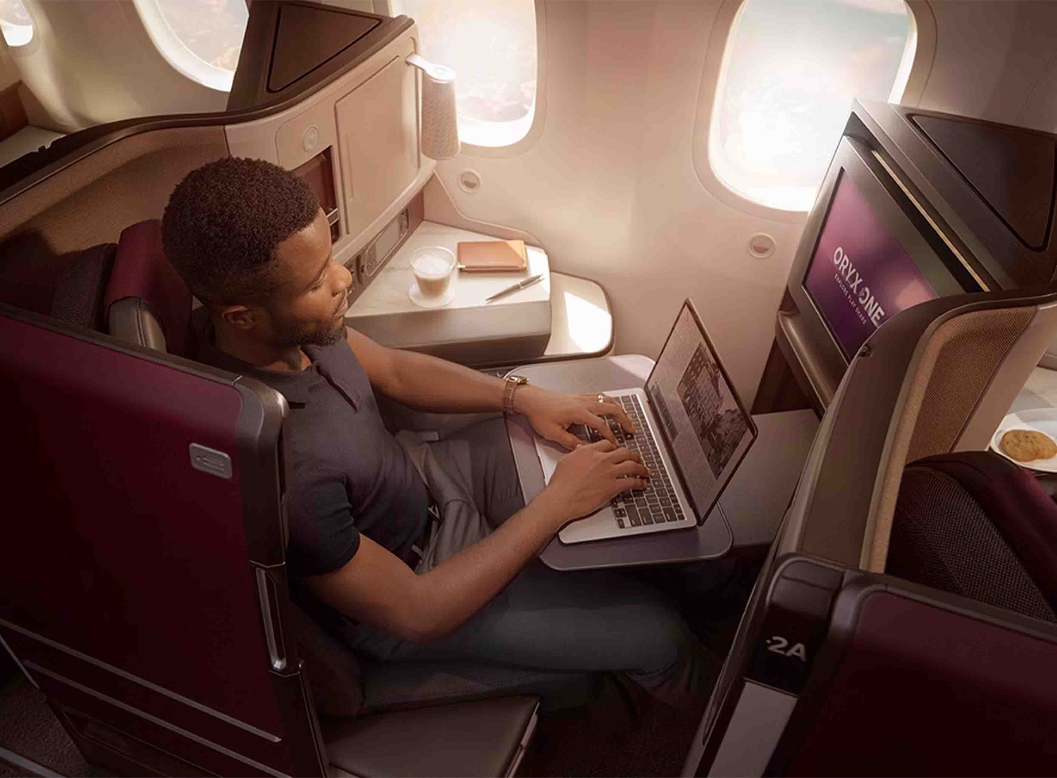 Premium cabin flight upgrade